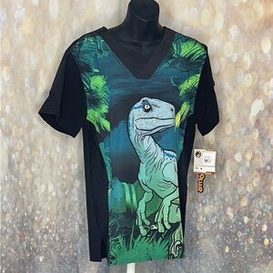 NWT Tooniforms Jurassic World Scrubs Dinosaur  Men’s    X Small Unisex